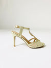 Sorento - Gold Shimmer Heel with Straps