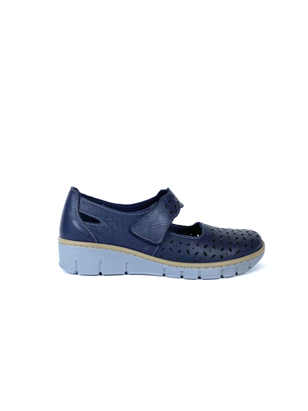Softmode- Navy Perforated Slip on
