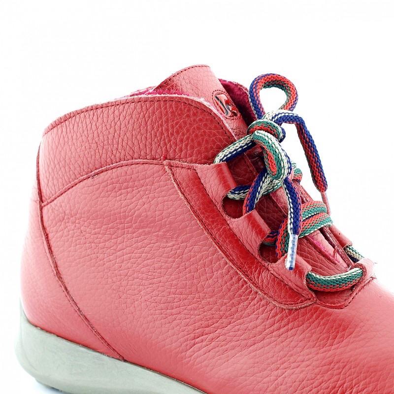 Jose Saenz - Red Ankle Boots (6816295747742)